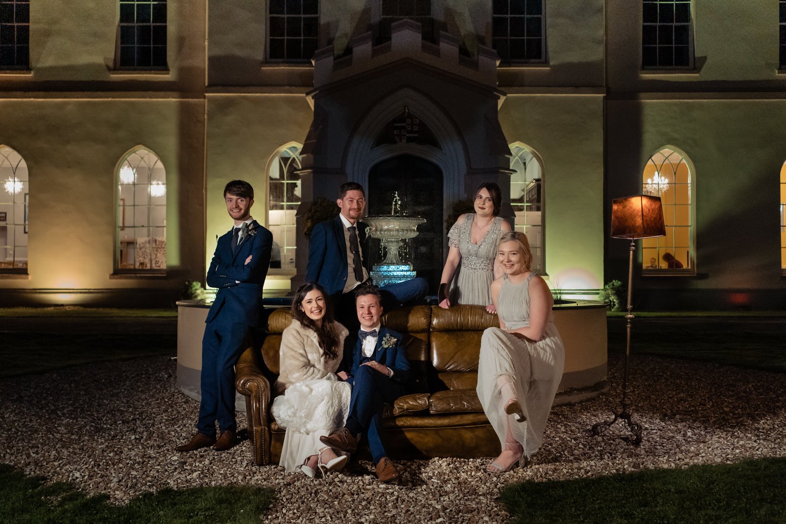 friends style wedding photo