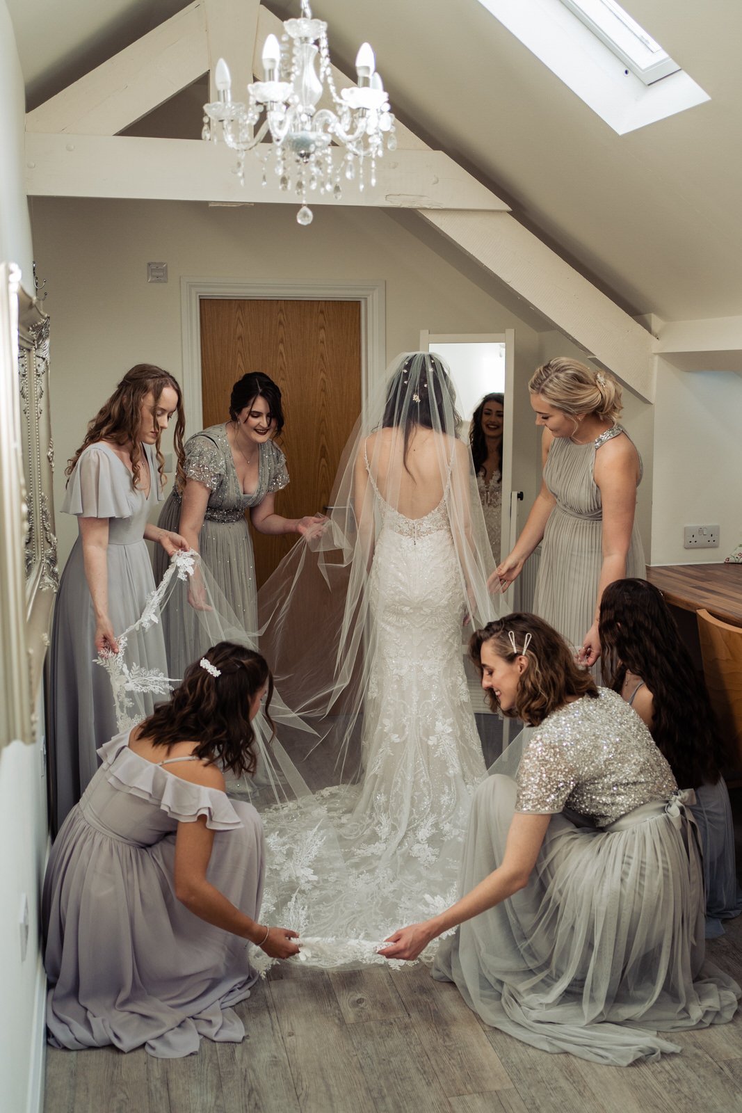 bride and bridal party